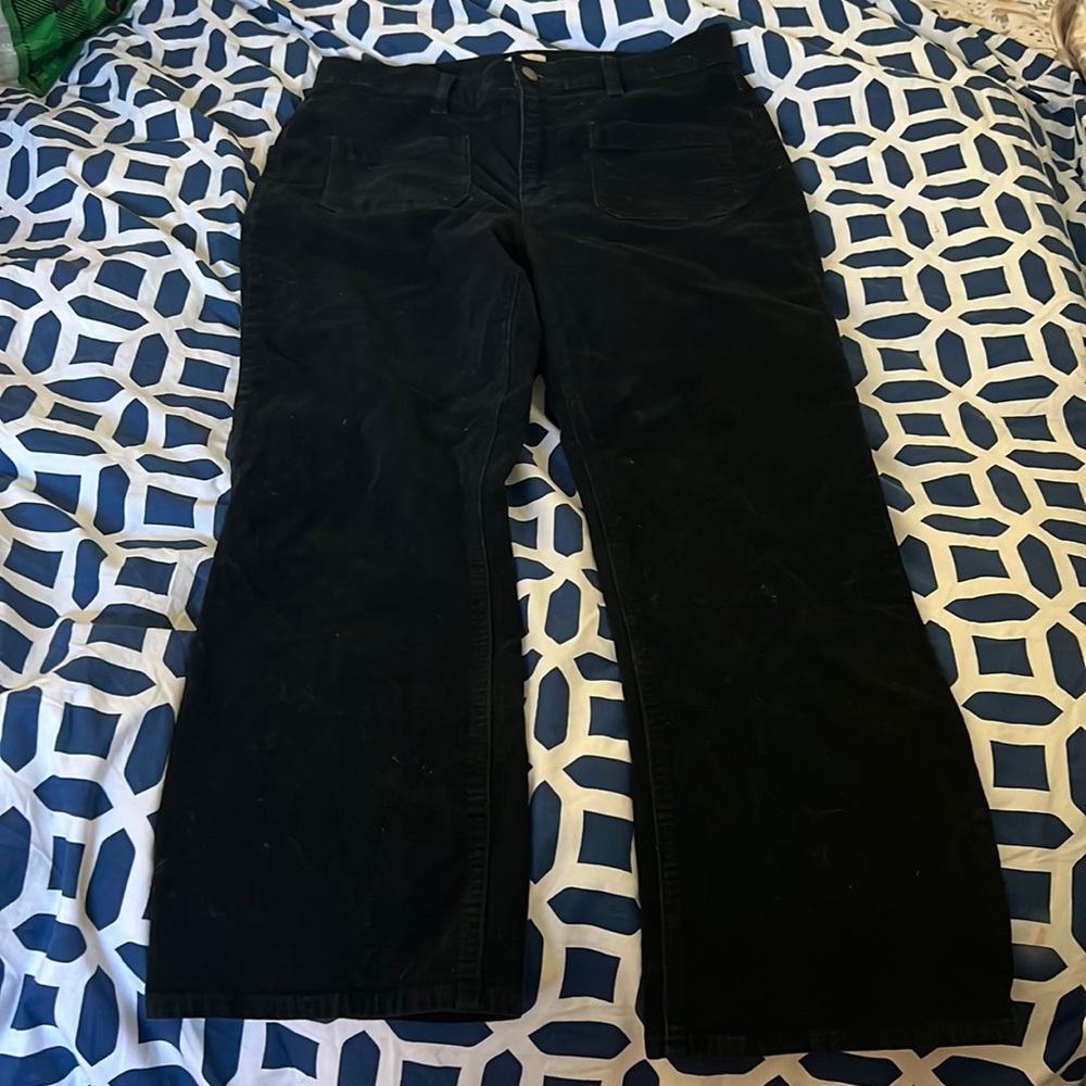 J. Crew Billie Demi Boot Crip Navy Corduroy Size … - image 1